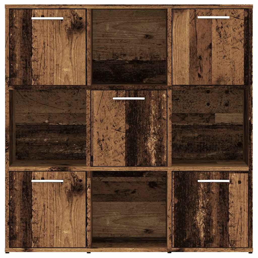 Polica za knjige Staro drvo 90x28x90 cm Konstruirano drvo