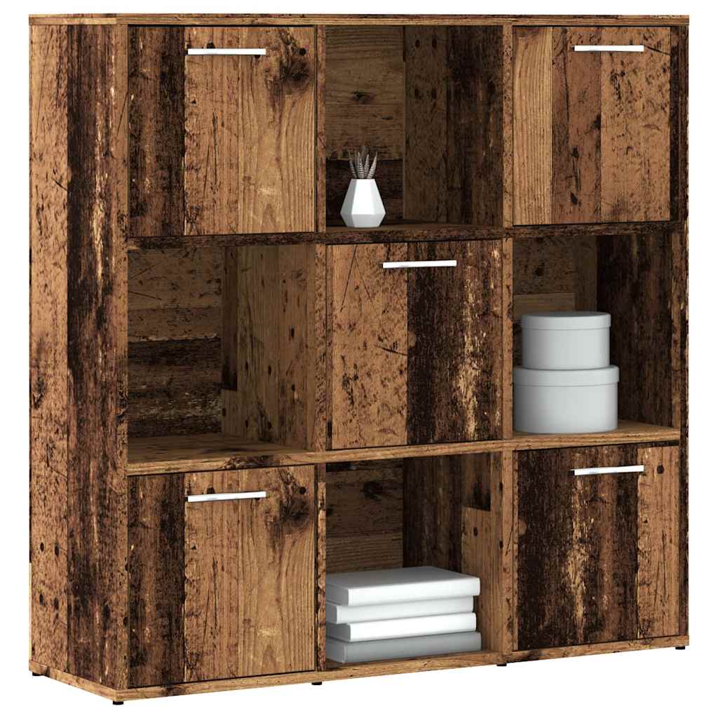 Polica za knjige Staro drvo 90x28x90 cm Konstruirano drvo