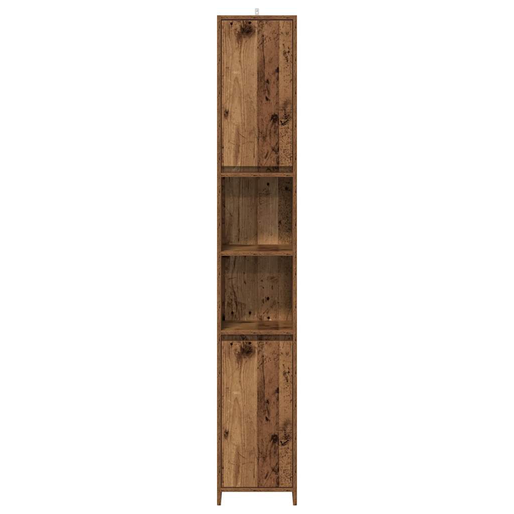 Kupaonski ormarić staro drvo 30x30x183,5 cm konstruirano drvo