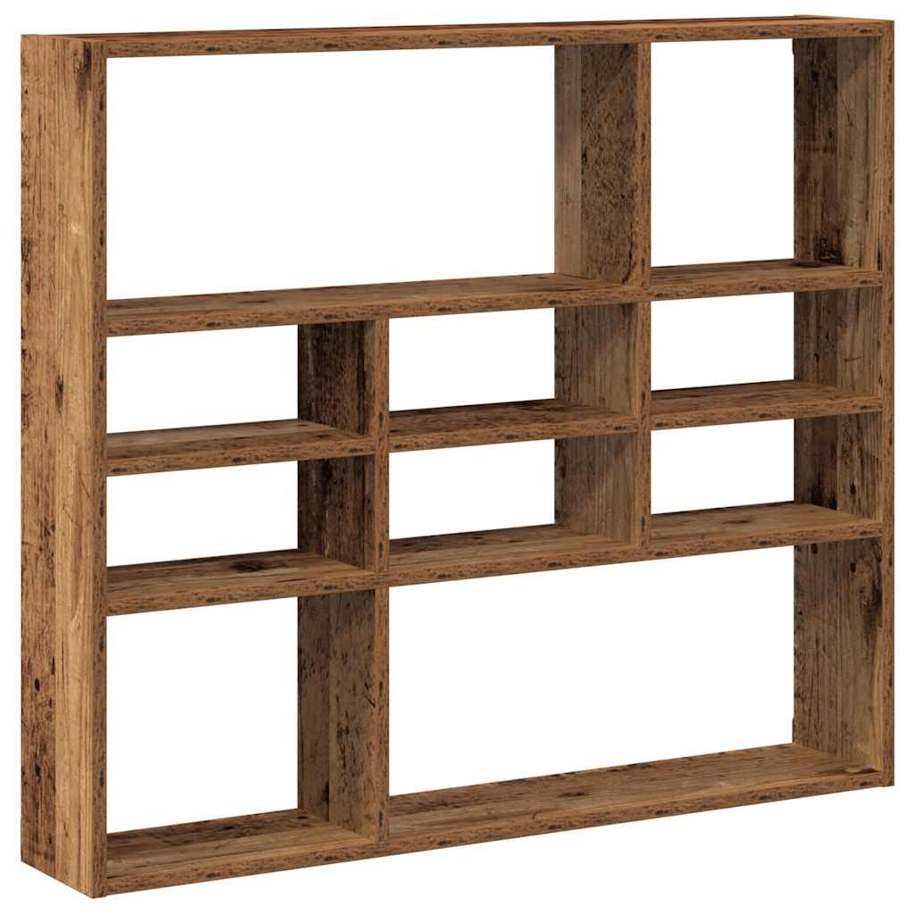 Zidna polica Staro drvo 90x16x78 cm Konstruirano drvo