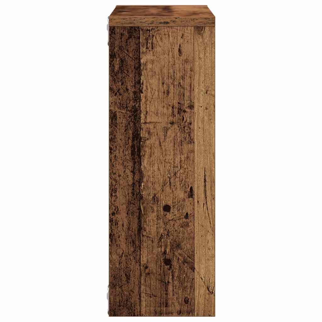 Zidna polica staro drvo 45x16x45 cm konstruirano drvo