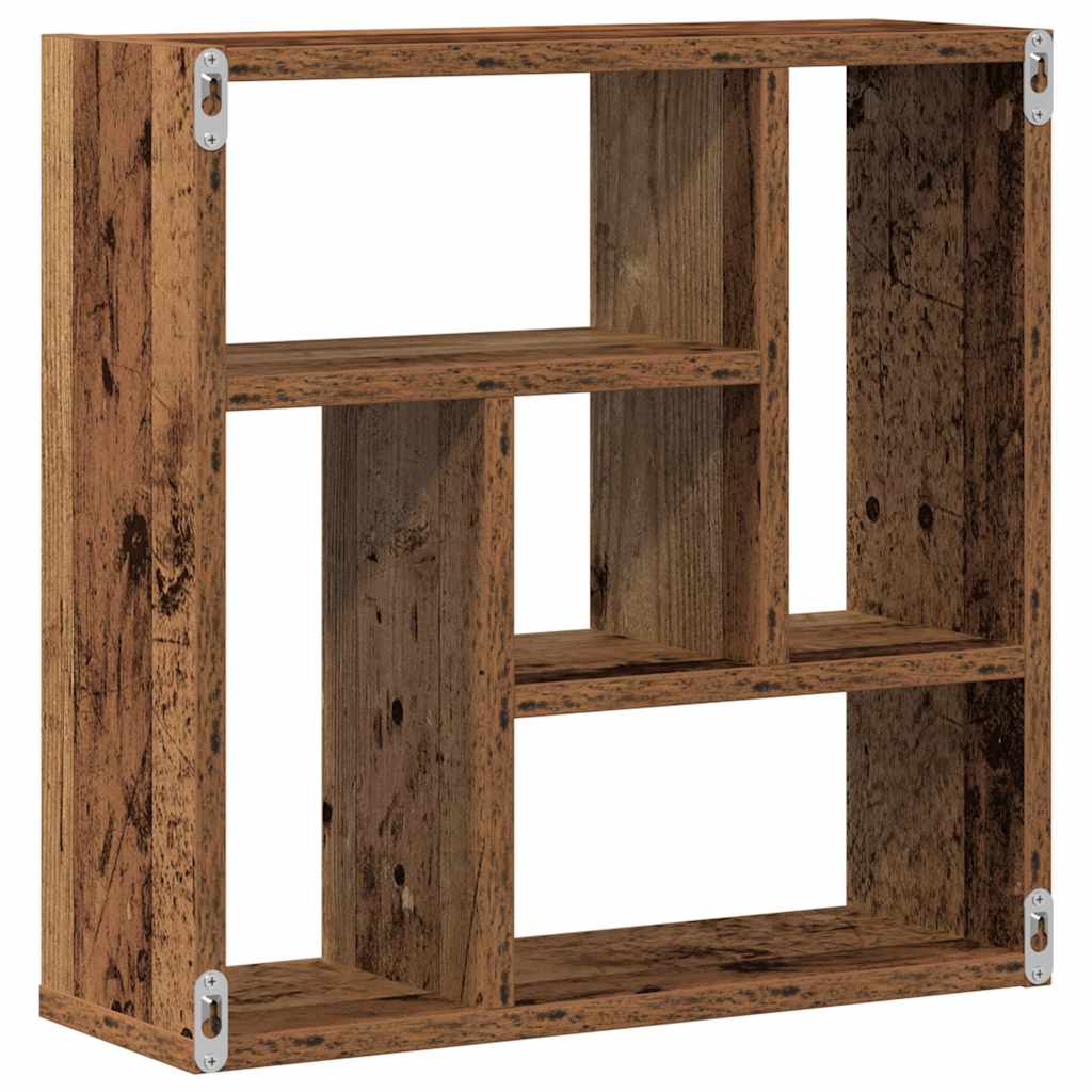 Zidna polica staro drvo 45x16x45 cm konstruirano drvo