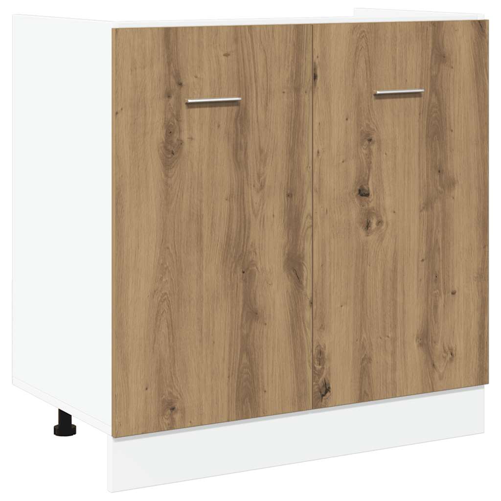Ormarić za sudoper "Lyon" Artisan hrast 80x46x81,5 cm Konstruirano drvo