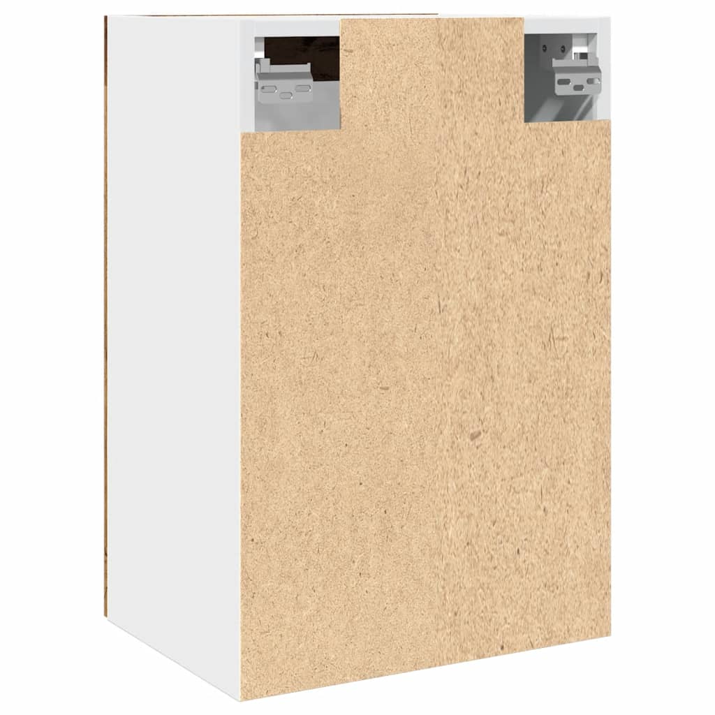 Viseći stakleni ormarić "Lyon" Staro drvo 40x31x60 cm Konstruirano drvo