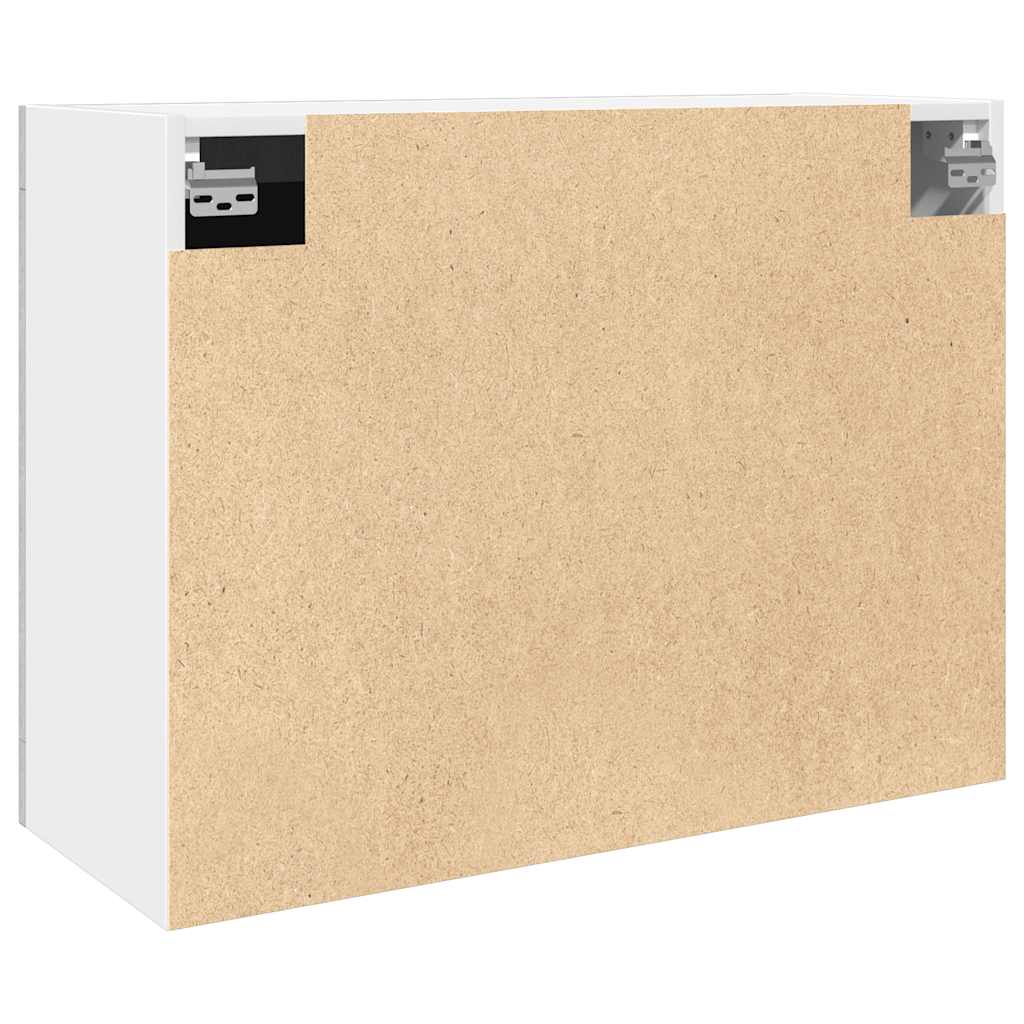 Viseći stakleni ormarić "Lyon" betonsko sivi 80x31x60 cm