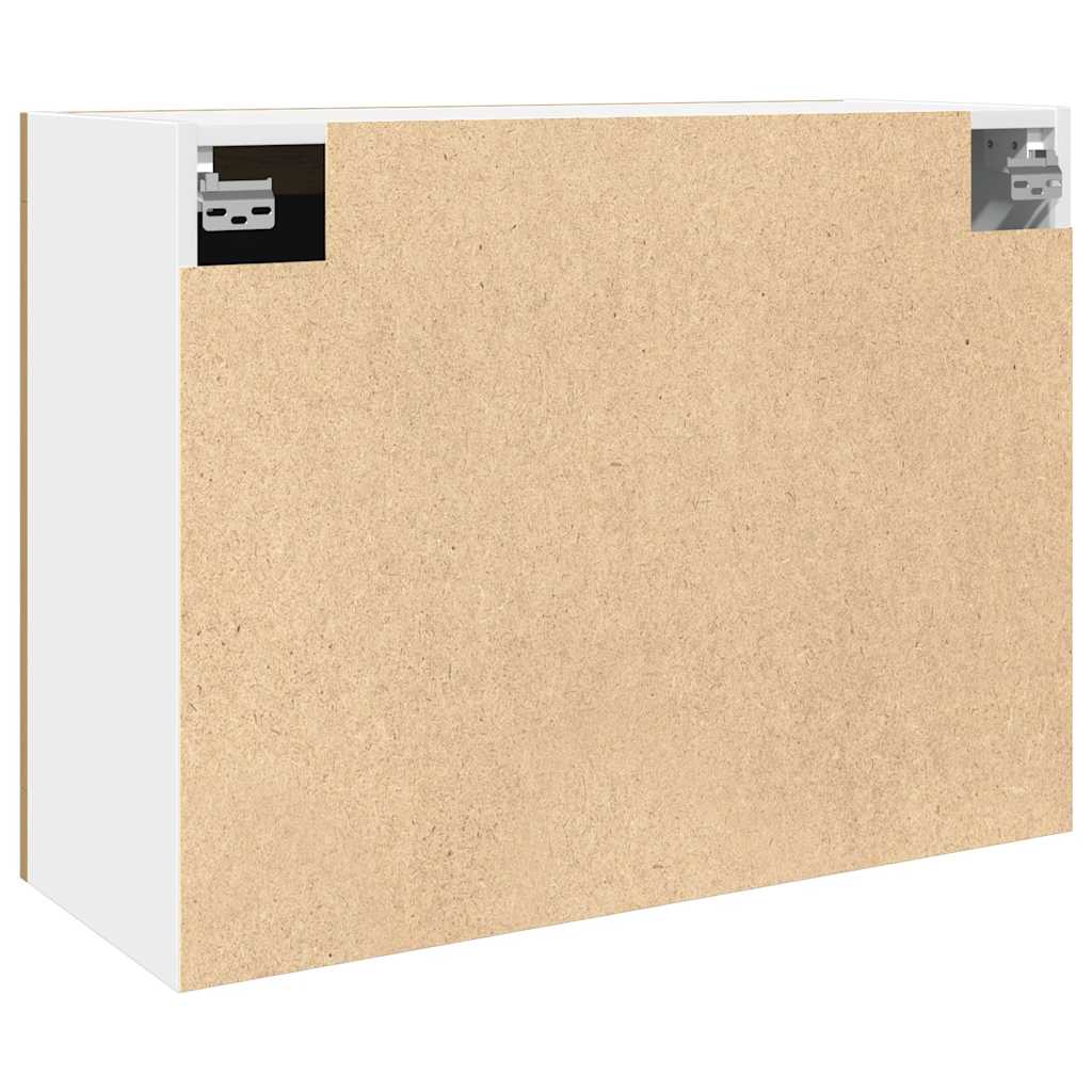 Viseći stakleni ormarić "Lyon" Artisan hrast 80x31x60 cm Inženirsko drvo