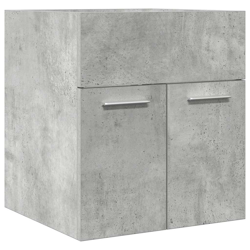 Kupaonski ormarić za umivaonik beton sivi 41x38,5x46 cm