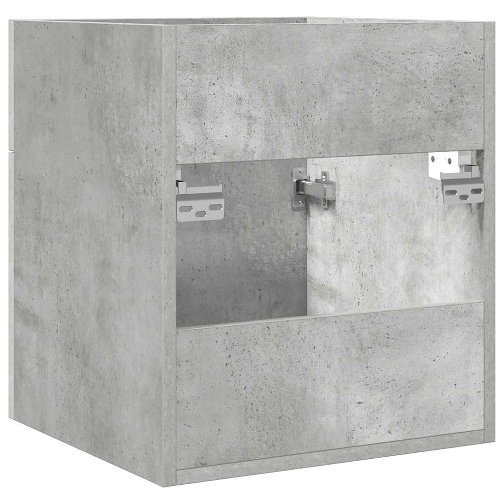 Kupaonski ormarić za umivaonik beton sivi 41x38,5x46 cm