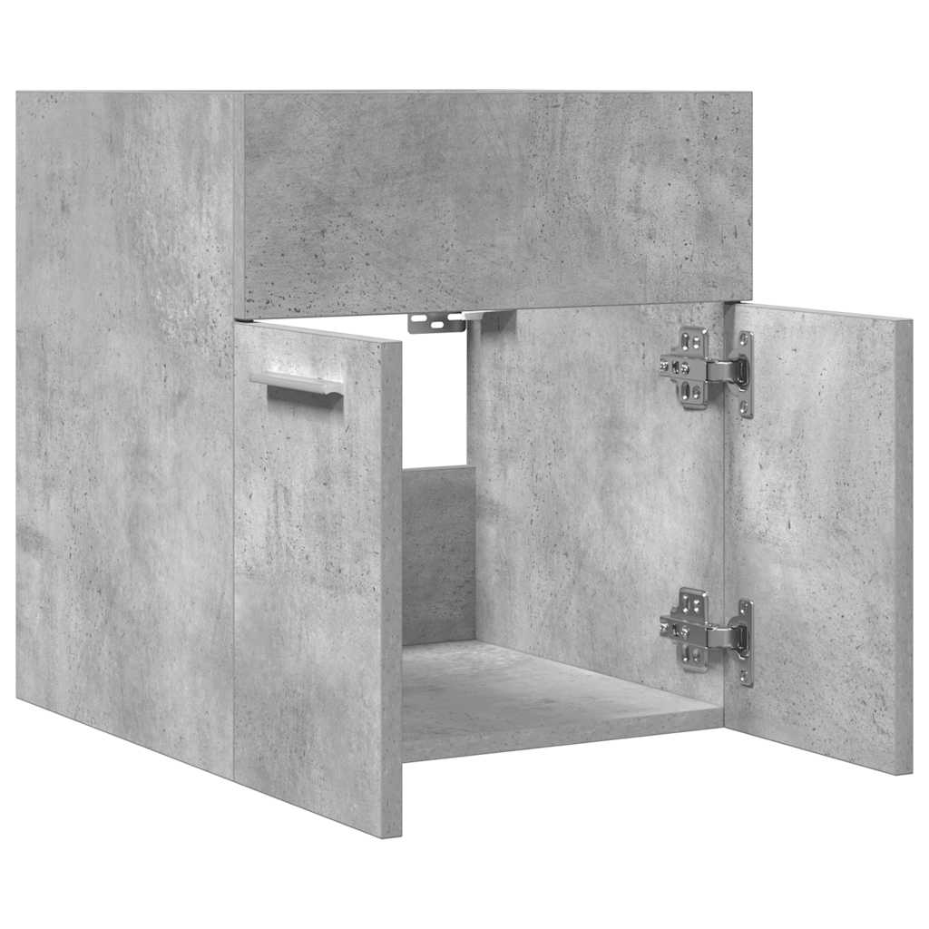 Kupaonski ormarić za umivaonik beton sivi 41x38,5x46 cm