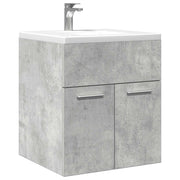 Kupaonski ormarić za umivaonik beton sivi 41x38,5x46 cm