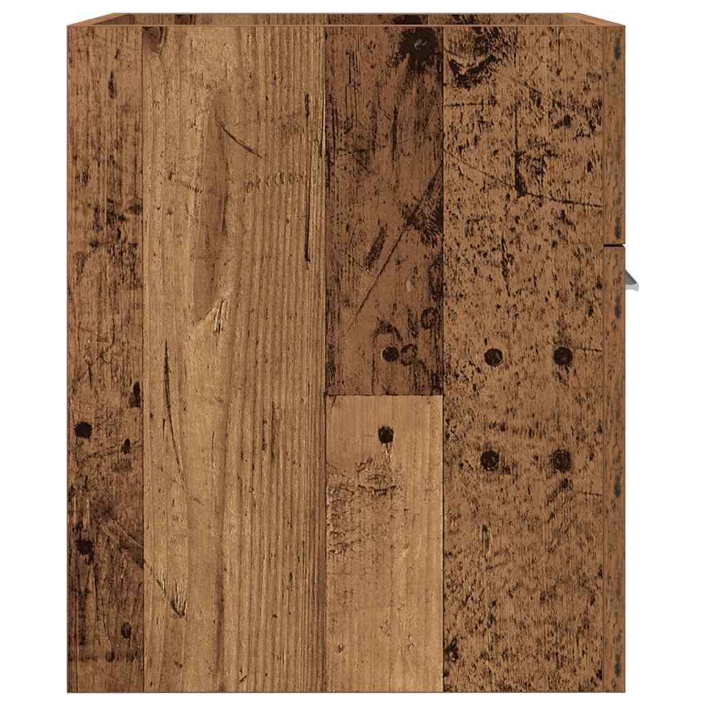 Kupaonski ormarić za umivaonik staro drvo 41x38,5x46 cm