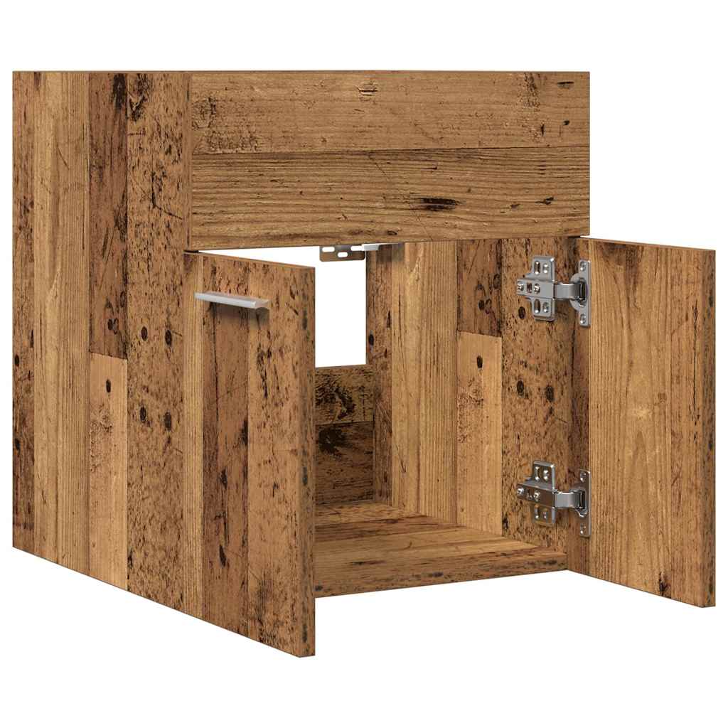 Kupaonski ormarić za umivaonik staro drvo 41x38,5x46 cm