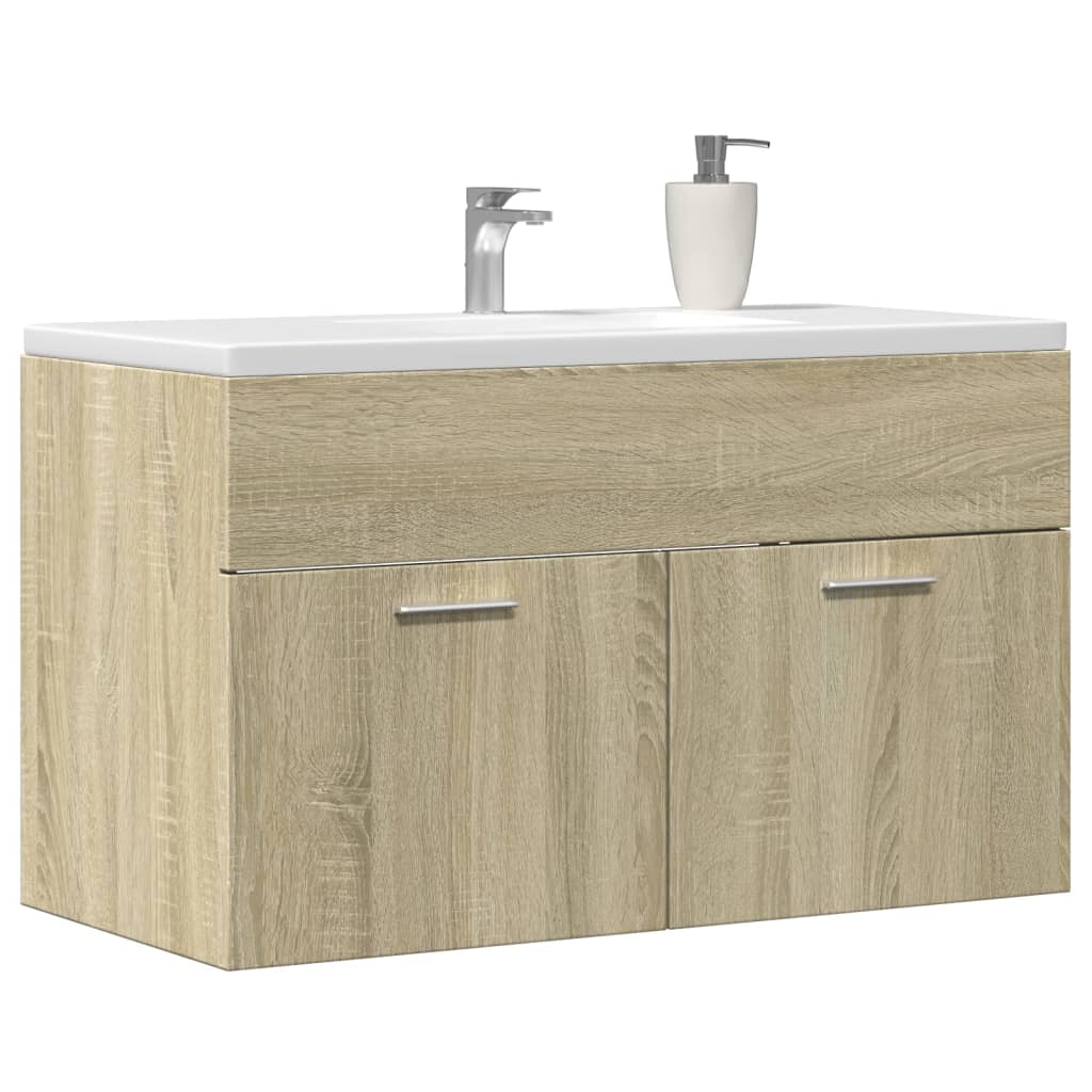 Kupaonski ormarić za umivaonik sonoma hrast 90x38,5x46 cm
