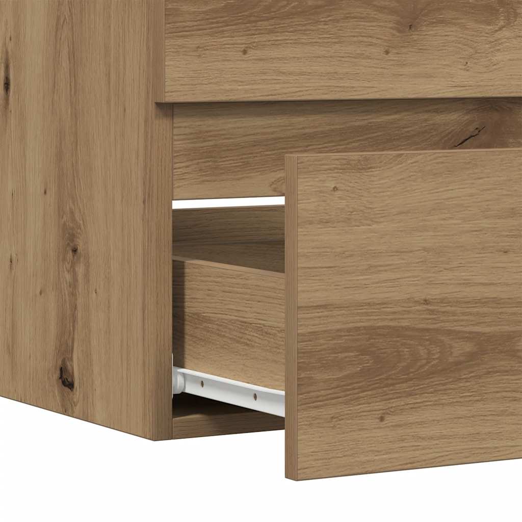 Kupaonski ormarić boja hrasta 60x38,5x45 cm konstruirano drvo