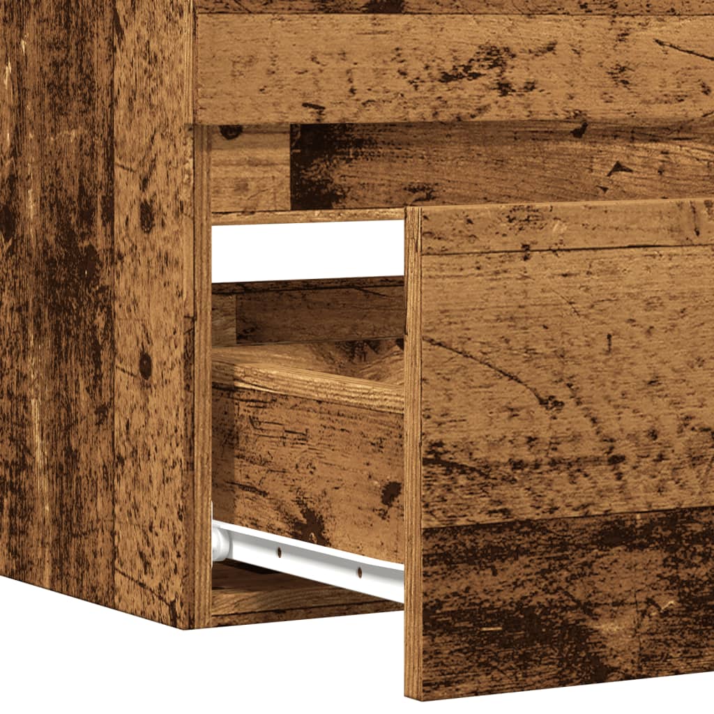 Ormarić za umivaonik boja drva 90x38,5x45 cm konstruirano drvo
