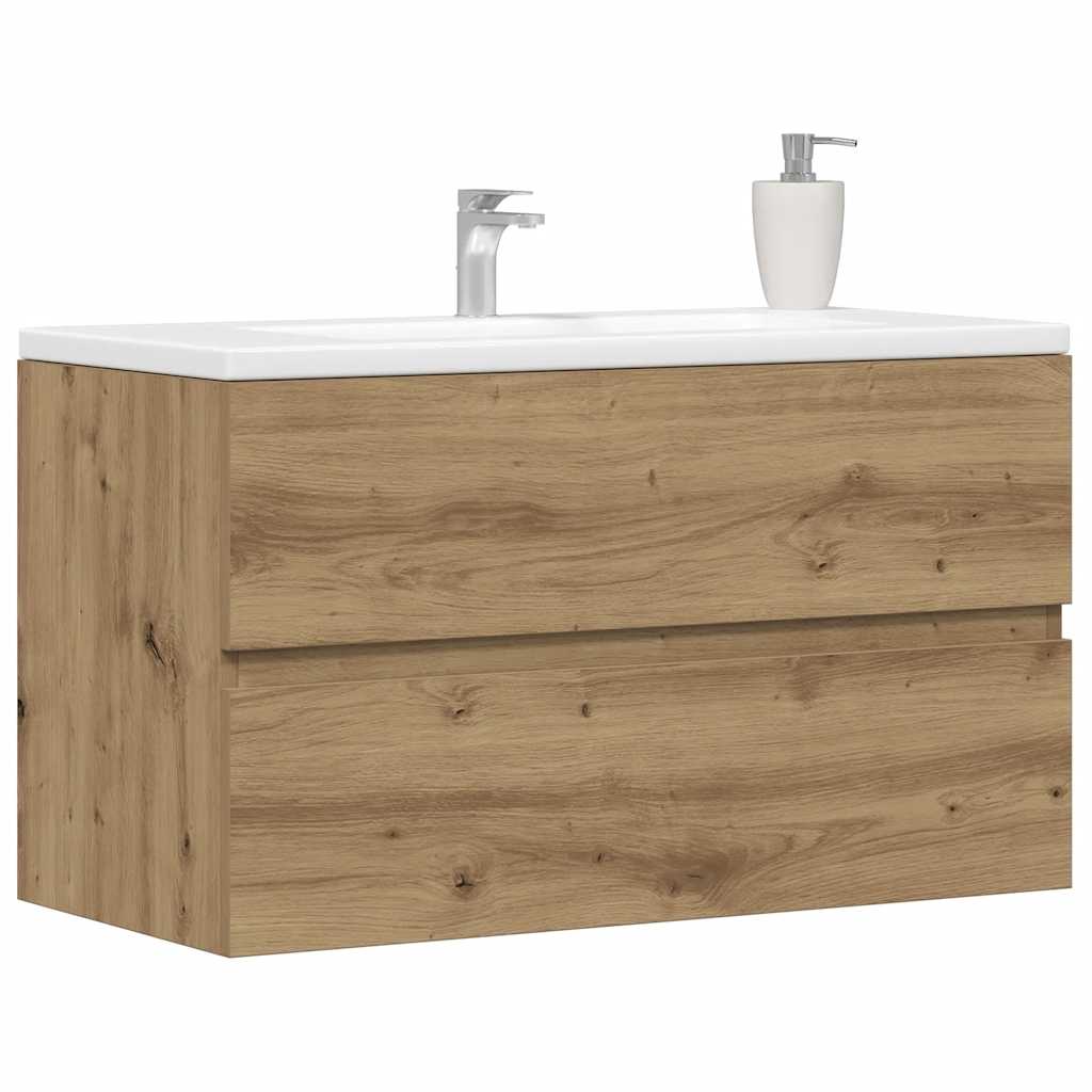 Ormarić za umivaonik boja artisian hrast 90x38,5x45 cm drveni