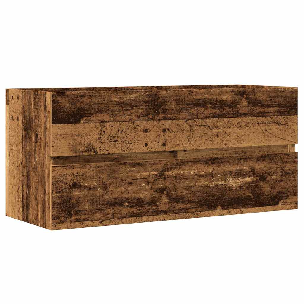 Ormarić za umivaonik boja drva 100x38,5x45 cm konstruirano drvo