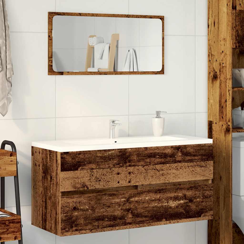 Ormarić za umivaonik boja drva 100x38,5x45 cm konstruirano drvo