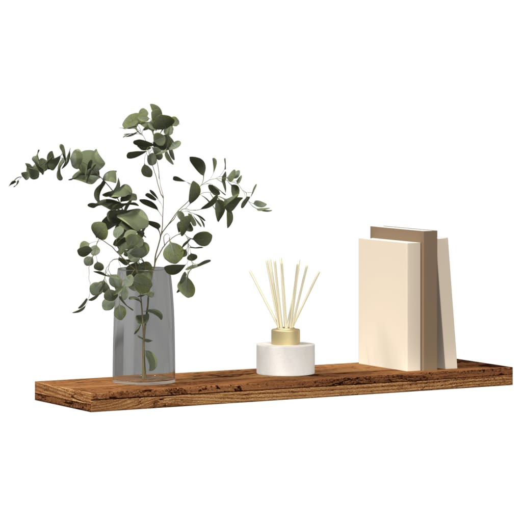 Zidne police 4 kom staro drvo 40x20x1,5 cm konstruirano drvo