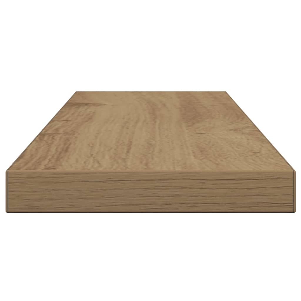 Police za knjige 4 kom boja hrasta artisan 60x10x1,5 cm drvene