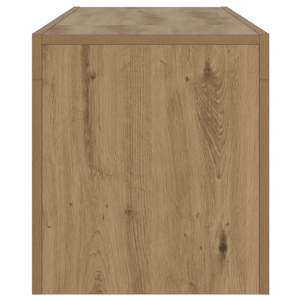 TV ormarić LED boja hrasta 120 x 36,5 x 40 cm konstruirano drvo