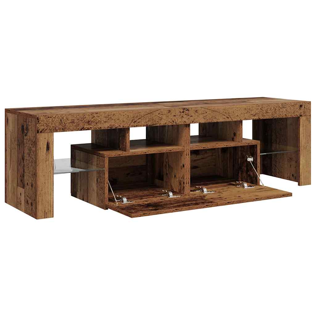 TV ormarić LED boja drva 140 x 36,5 x 40 cm konstruirano drvo