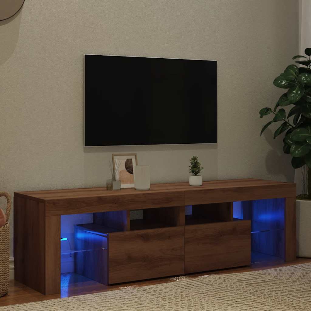 TV ormarić LED boja hrasta 140 x 36,5 x 40 cm konstruirano drvo