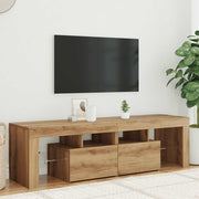 TV ormarić LED boja hrasta 140 x 36,5 x 40 cm konstruirano drvo