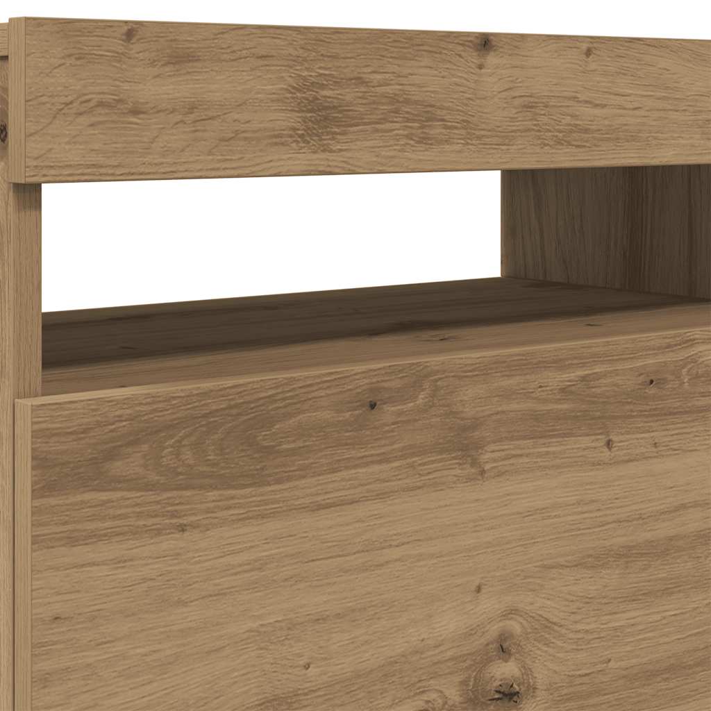 TV ormarić LED boja hrasta 120x35x40 cm konstruirano drvo