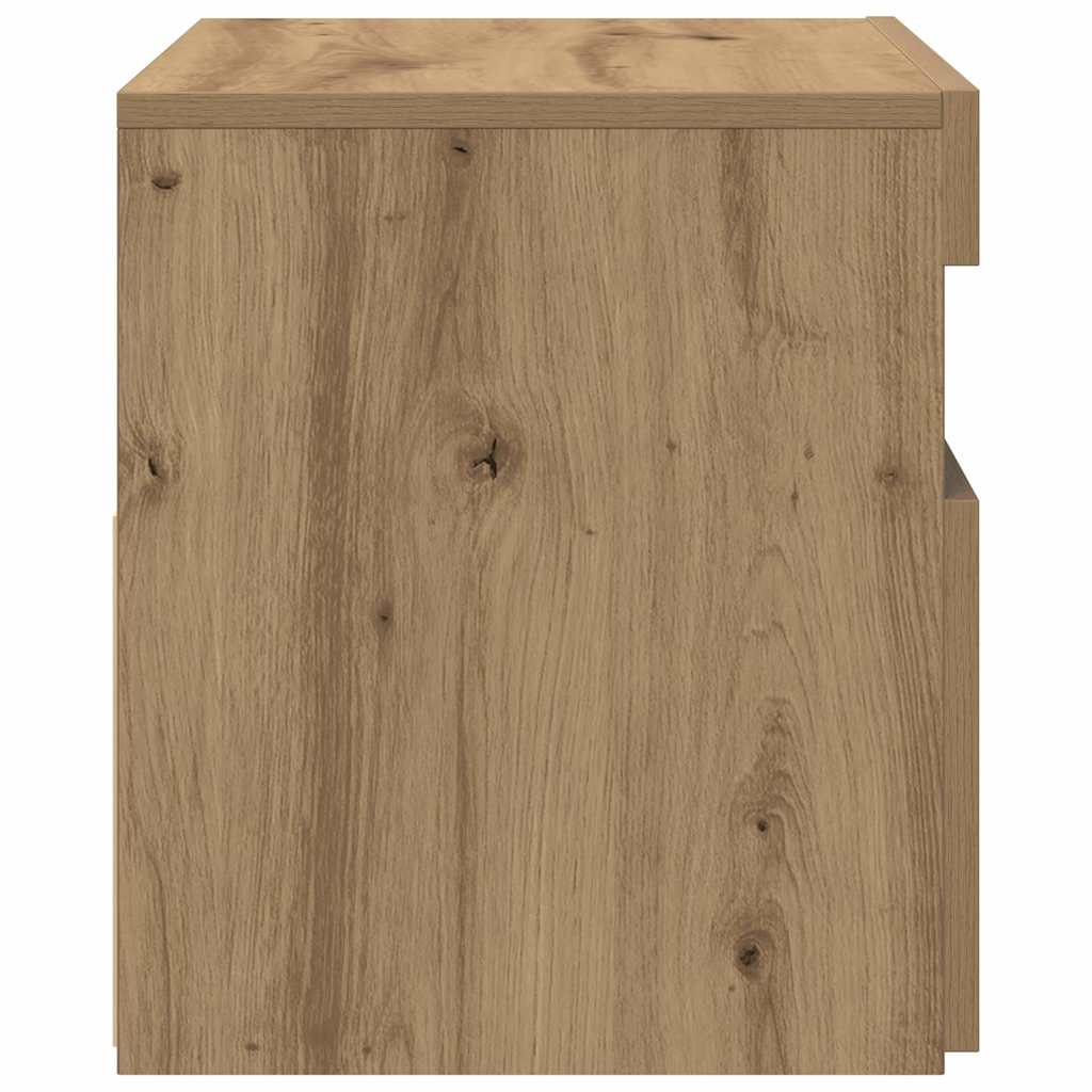 TV ormarić s LED svjetlima Artisan hrast 60x35x40 cm