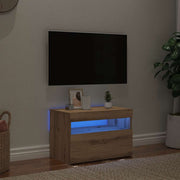 TV ormarić s LED svjetlima Artisan hrast 60x35x40 cm