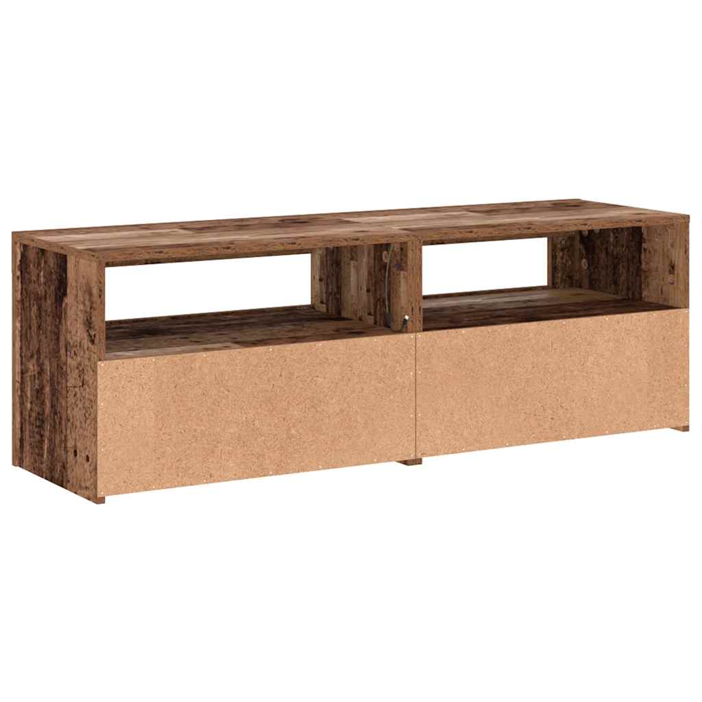 TV ormarić LED boja drva 120x35x40 cm konstruirano drvo