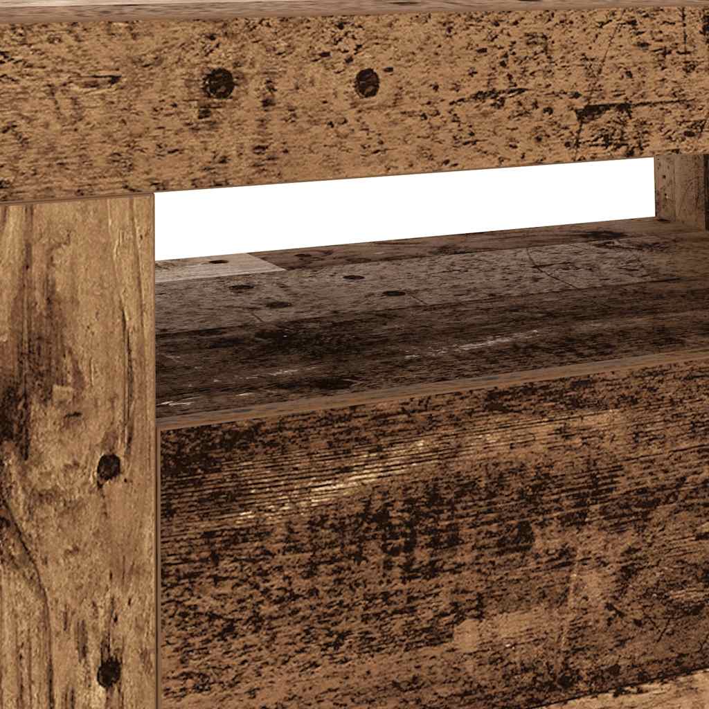 TV ormarić LED boja drva 120x35x40 cm konstruirano drvo