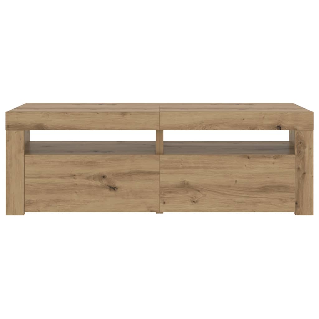 TV ormarić LED boja hrasta 120x35x40 cm konstruirano drvo