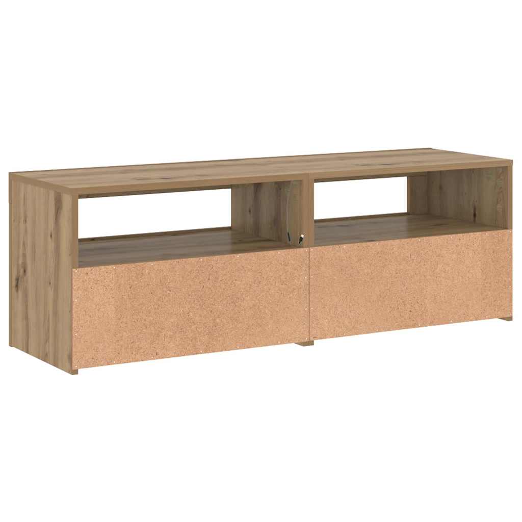 TV ormarić LED boja hrasta 120x35x40 cm konstruirano drvo