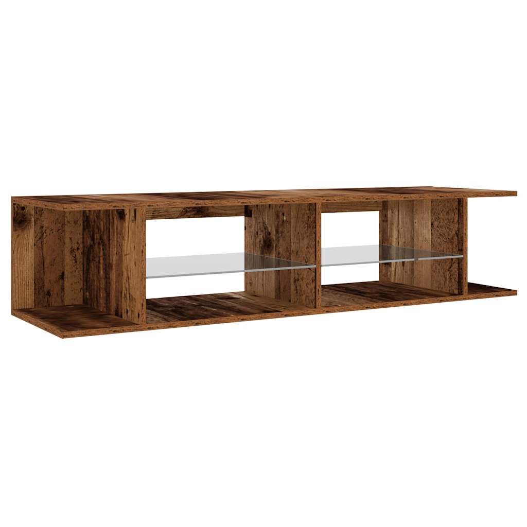 TV ormarić LED boja drva 135x39x30 cm konstruirano drvo