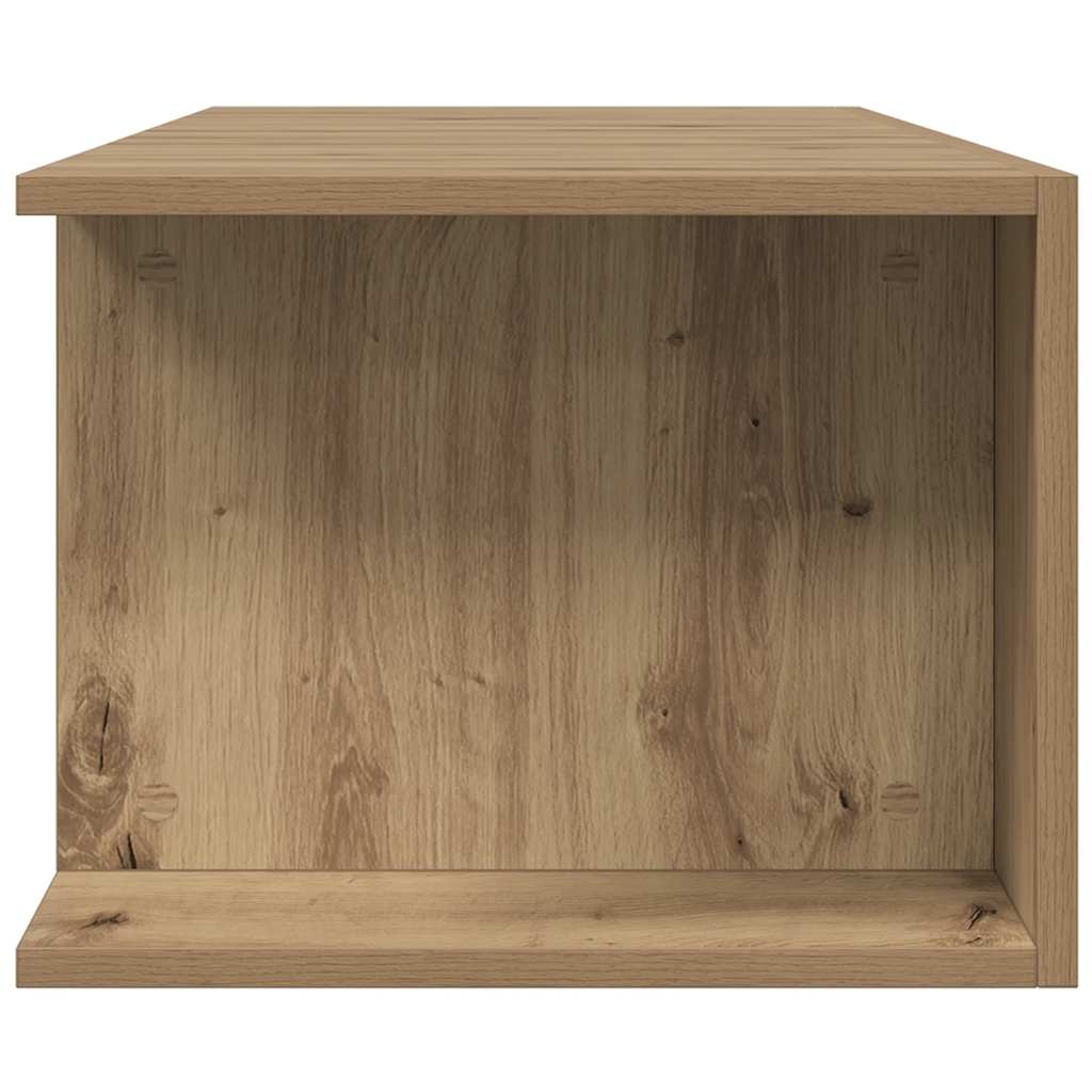 TV ormarić s LED svjetlima Artisan hrast 135x39x30 cm