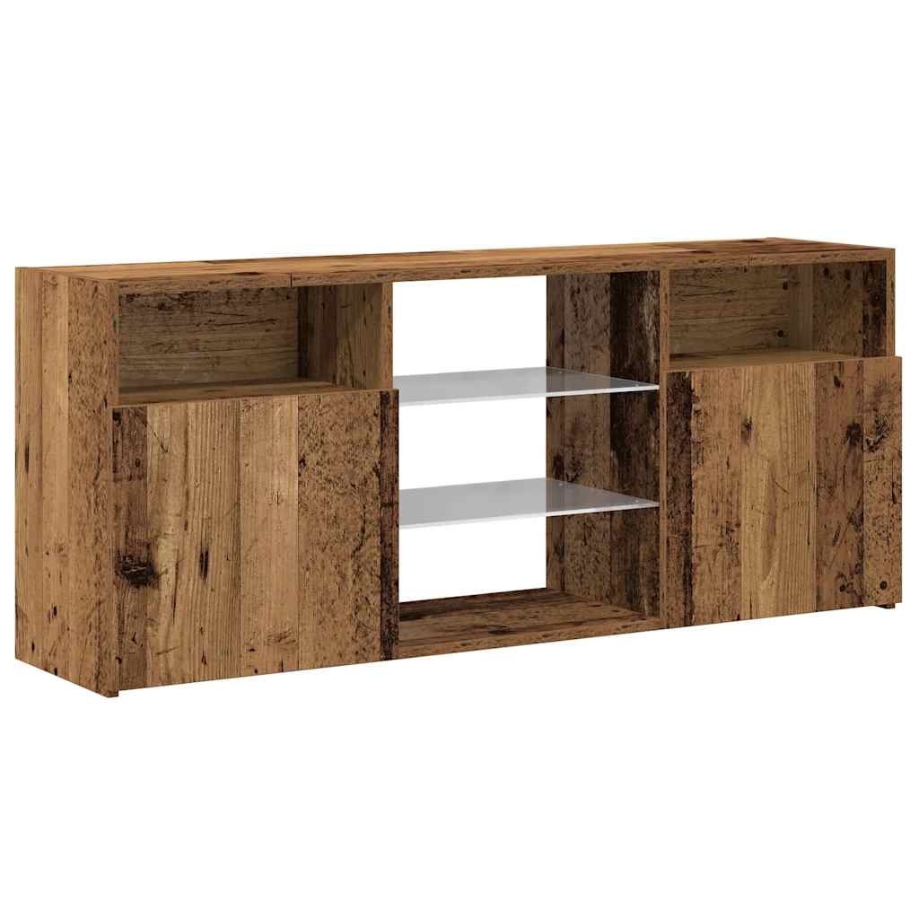 TV ormarić LED boja drva 120x30x50 cm konstruirano drvo