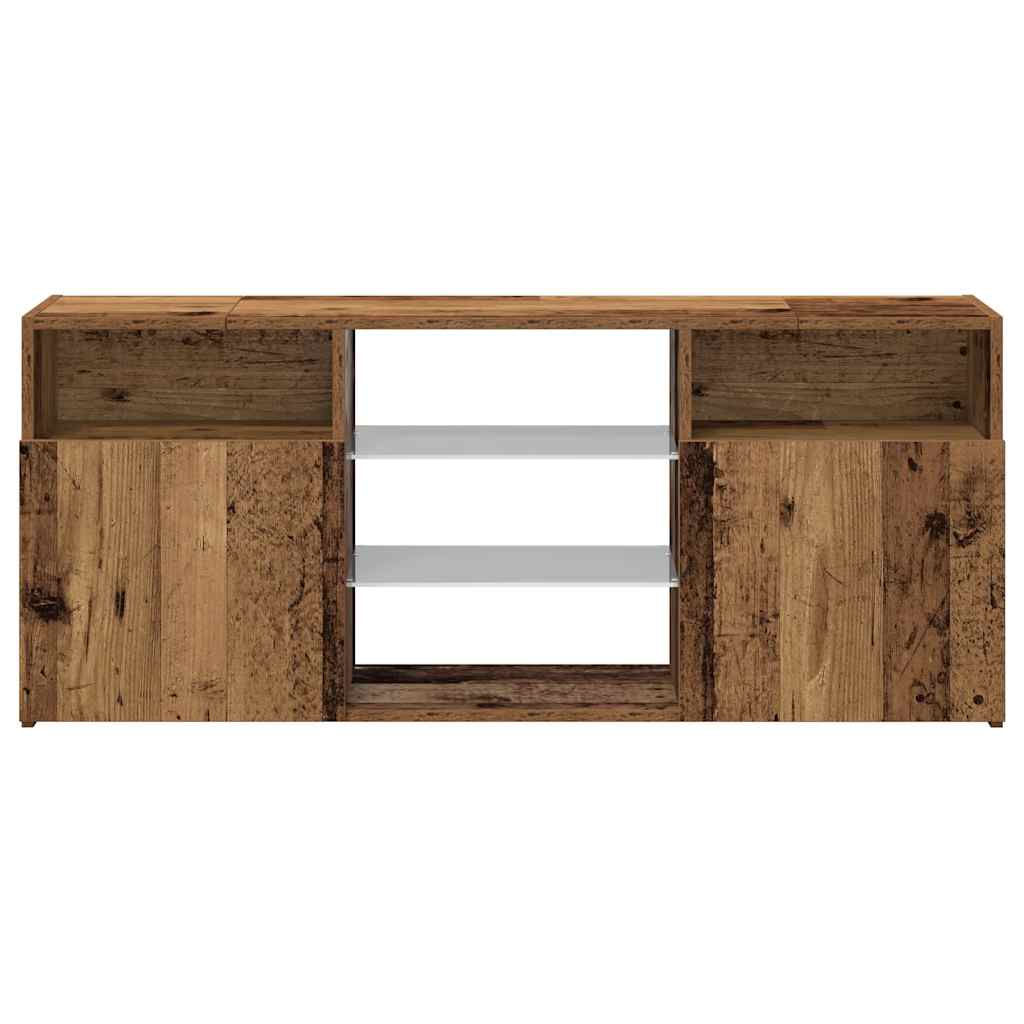 TV ormarić LED boja drva 120x30x50 cm konstruirano drvo
