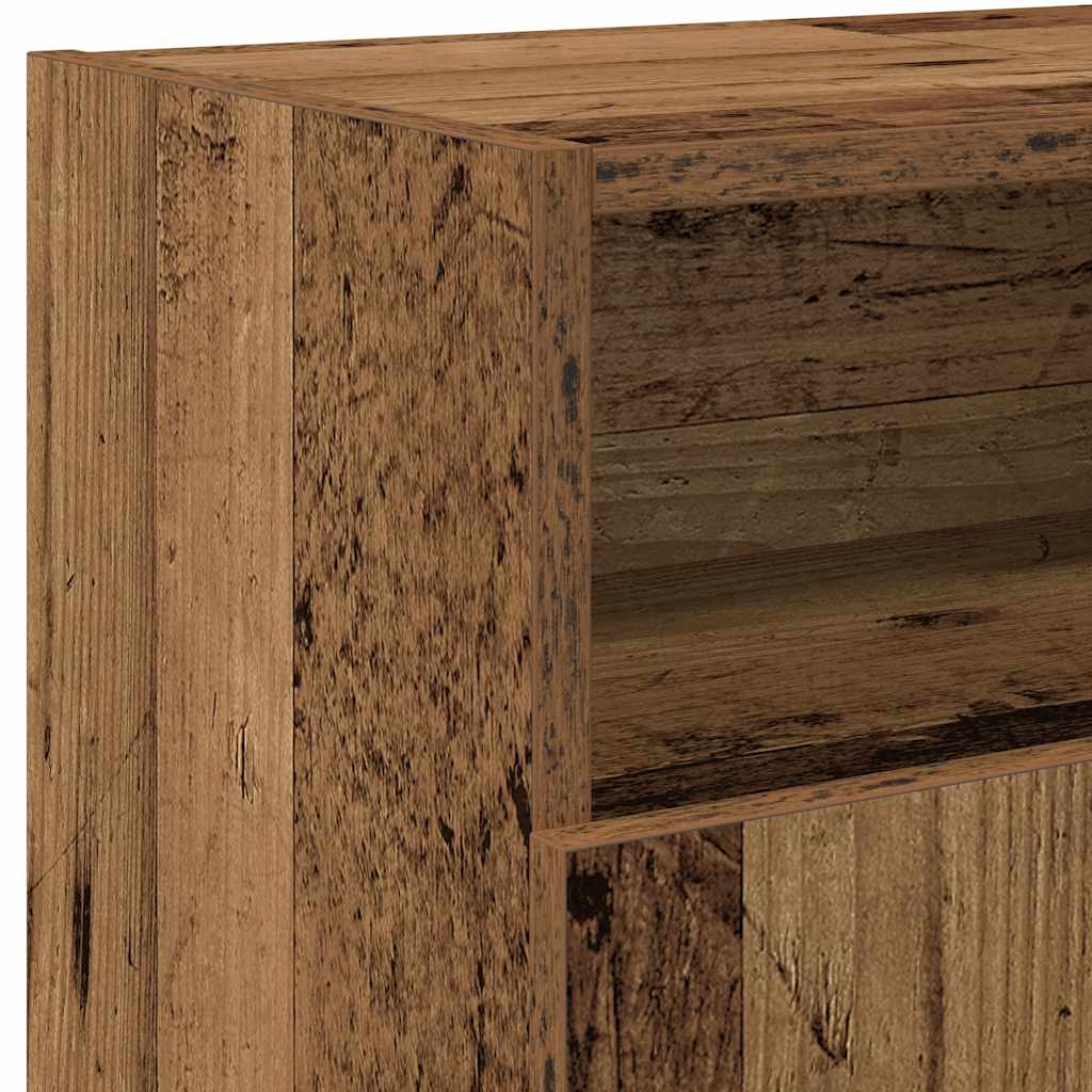 TV ormarić LED boja drva 120x30x50 cm konstruirano drvo
