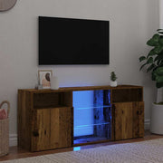 TV ormarić LED boja drva 120x30x50 cm konstruirano drvo