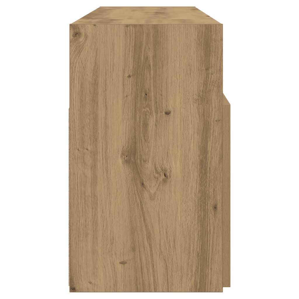 TV ormarić LED boja hrasta 120x30x50 cm konstruirano drvo