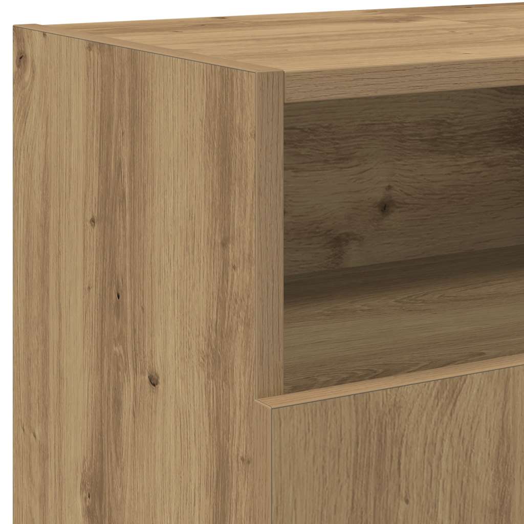 TV ormarić LED boja hrasta 120x30x50 cm konstruirano drvo