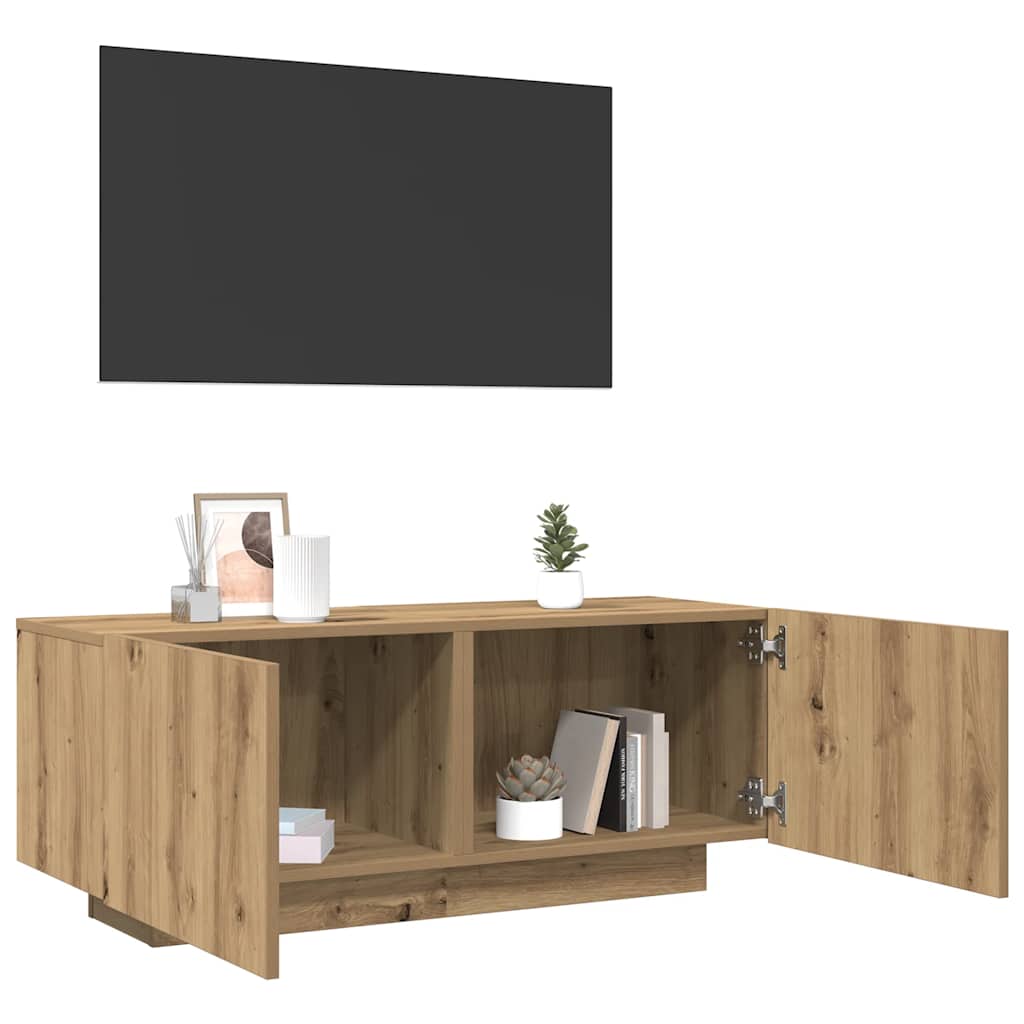 TV ormarić boja artisian hrast 100x35x40 cm konstruirano drvo