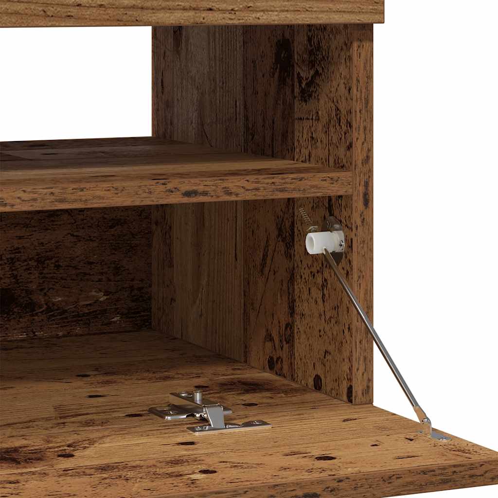 TV ormarić LED boja drva 100x35x40 cm konstruirano drvo