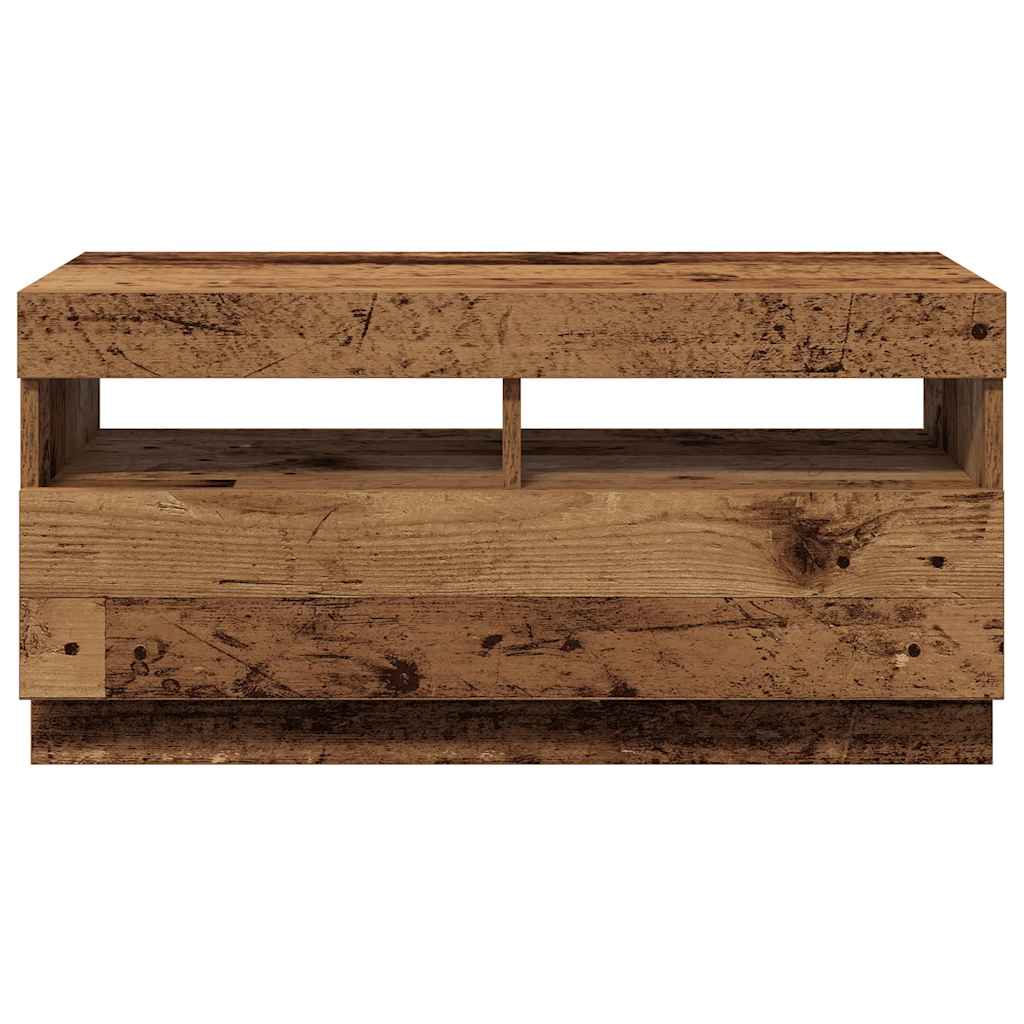 TV ormarić LED boja staro drvo 80x35x40 cm konstruirano drvo