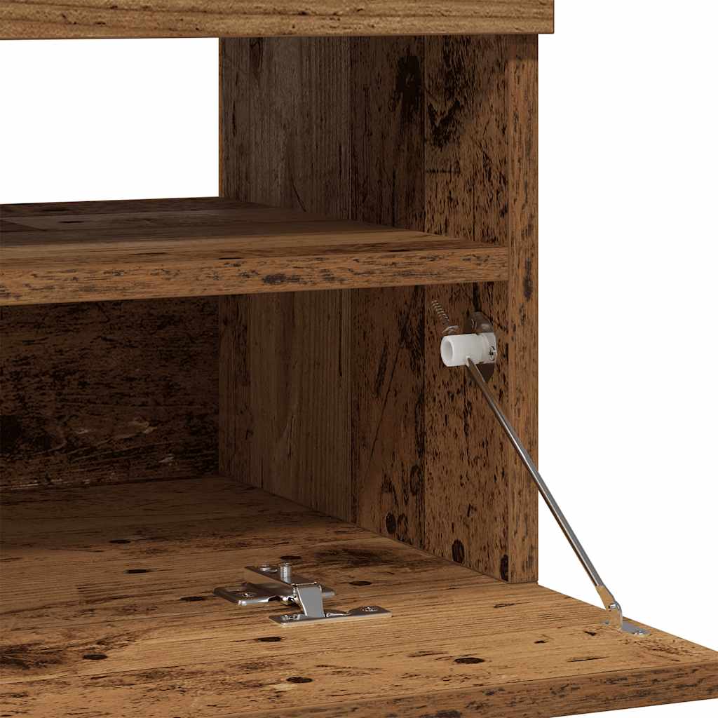 TV ormarić LED boja staro drvo 80x35x40 cm konstruirano drvo