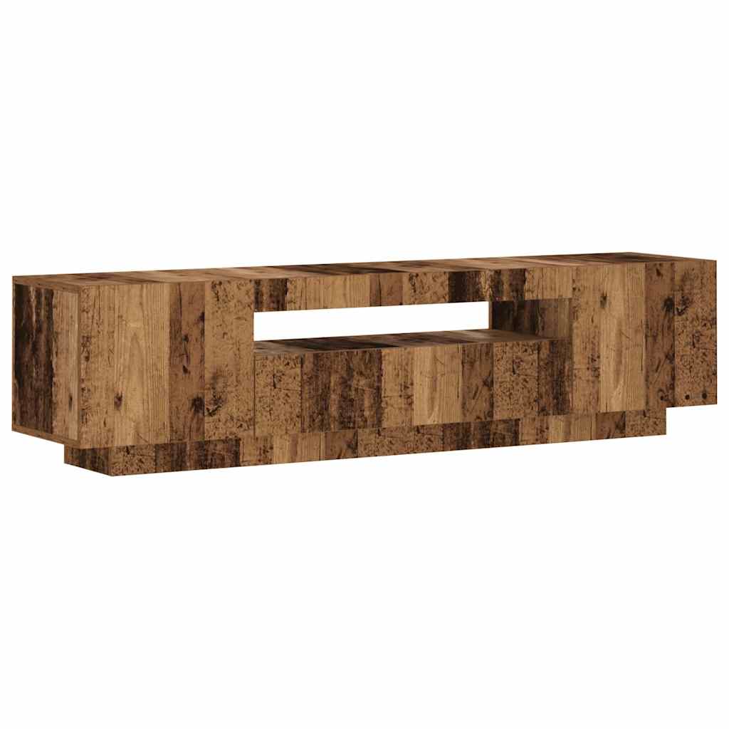 TV ormarić LED boja drva 160x35x40 cm konstruirano drvo