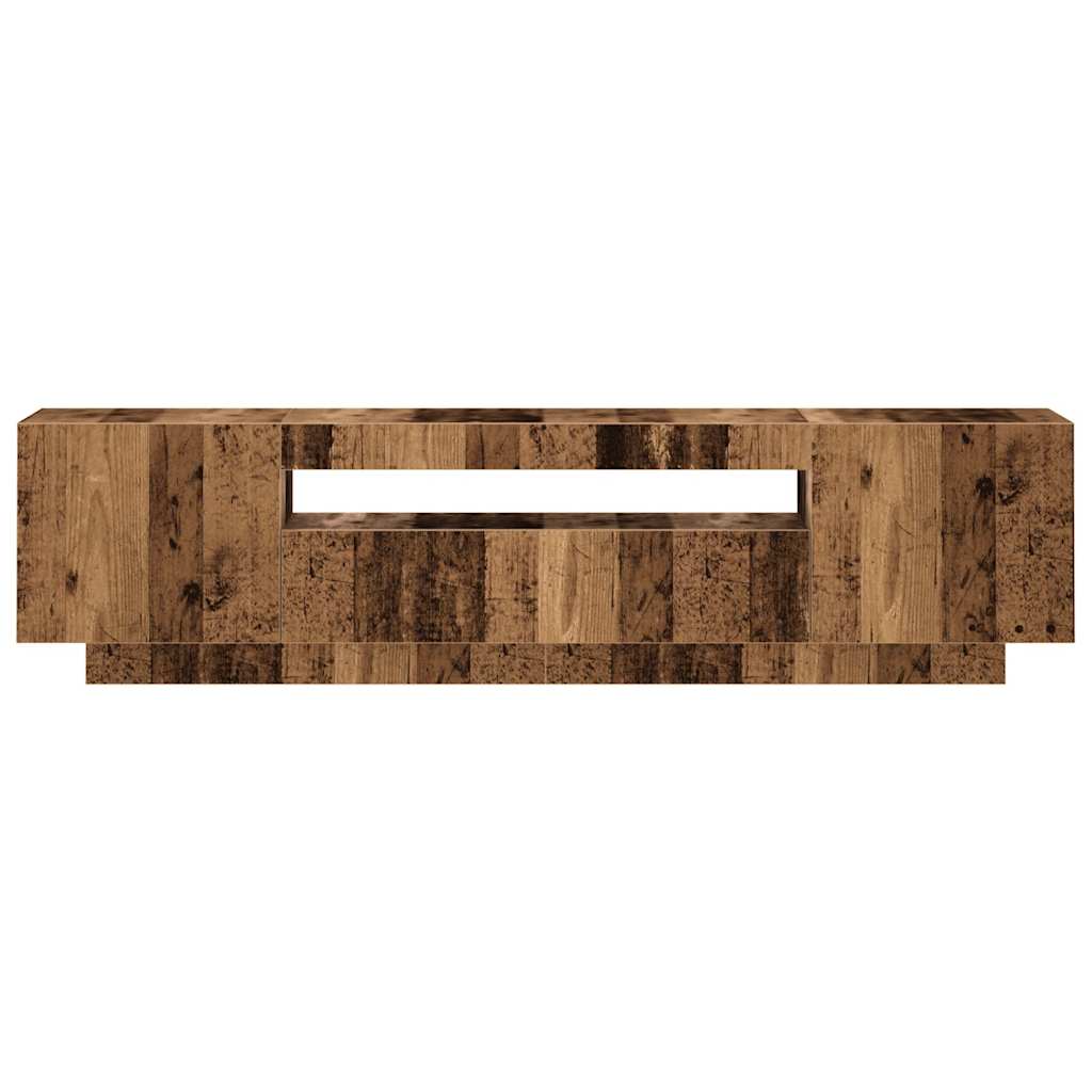TV ormarić LED boja drva 160x35x40 cm konstruirano drvo