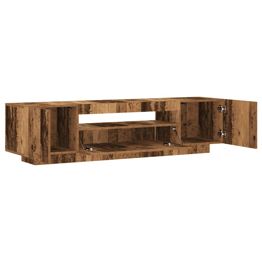 TV ormarić LED boja drva 160x35x40 cm konstruirano drvo
